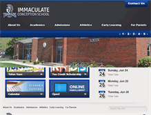 Tablet Screenshot of immaculate-conception.net
